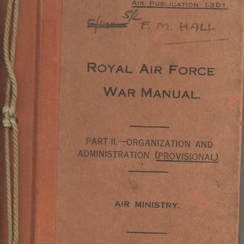 Royal Air Force War Manual, F.M. Hall, 1939