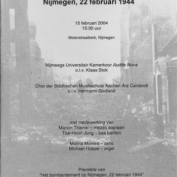 Herdenking van het bombardement op Nijmegen, 22 februari 1944