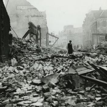 Nijmegen, 22 februari 1944; Burchtstraat, Grote Markt