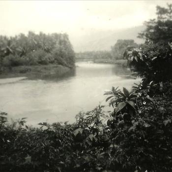 Indië na WO 2, Sumatra; kali, rivier, Emmahaven