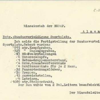 bericht :  Einsatzstab der NSDAP,  Almen 5 maart 1945