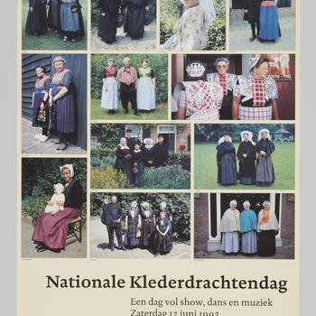 Affiche 'Nationale Klederdrachtendag', Nederlands Openluchtmuseum, 1993