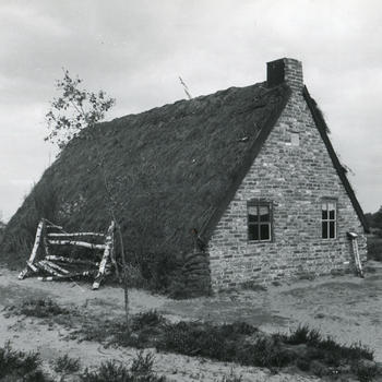 Plaggenhut in openluchtmuseum Schoonoord, 1959