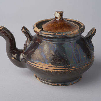 Thee- of koffiepot, Oost-Nederland, 1800–1900