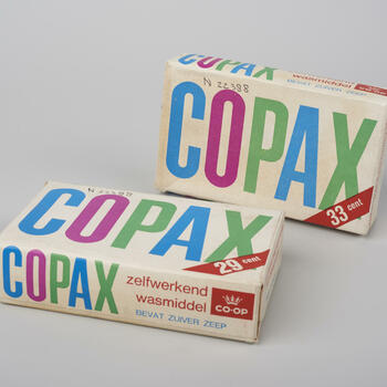 Twee verpakkingen Copax, Rotterdam, 1950–1960