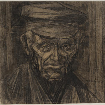 Portret van man met pet, 1924