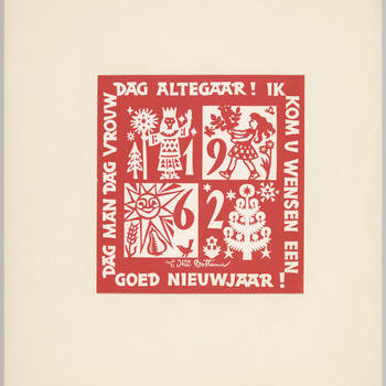 Nieuwjaarskaart, Arnhem, 1961–1962