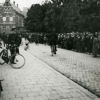 Wilde staking op het Korvelplein in Tilburg, 1935