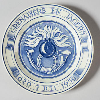 Gedenkbord 'Grenadiers en Jagers 1829 - 7 juli - 1939'