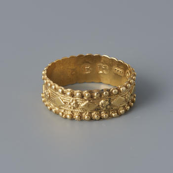 Gouden ring, 'akkelde ring', Marken, 1787