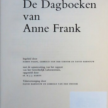 De Dagboeken van Anne Frank