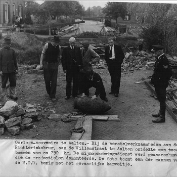 Aalten, 1945, oorlogssouvenir bij Richterinkbrug