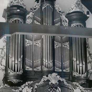Foto voorstellende het orgel van de Herv. Kerk te Rijswijk