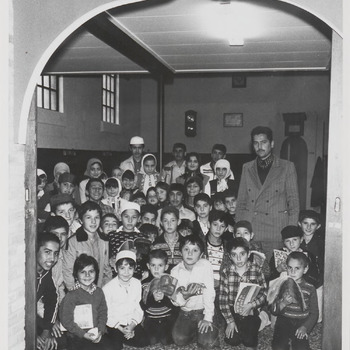 Mohammedaanse kinderen in Moskee