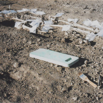 Opgraving grafveld, bij aanleg begraafplaats, Blatemsedijk.