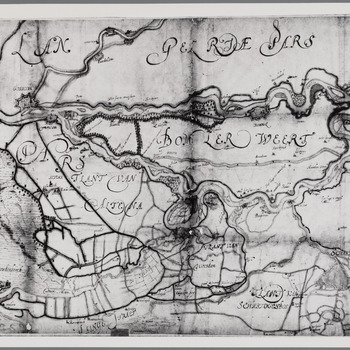 Kaart van de Bommelerwaard, [17e eeuw]