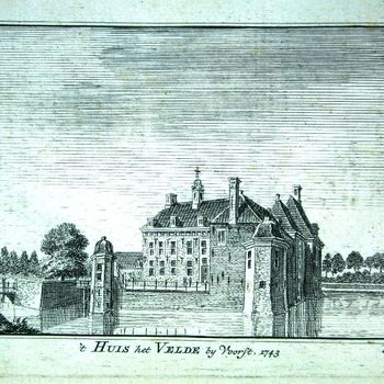 't Huis het Velde bij Voorst. 1743
