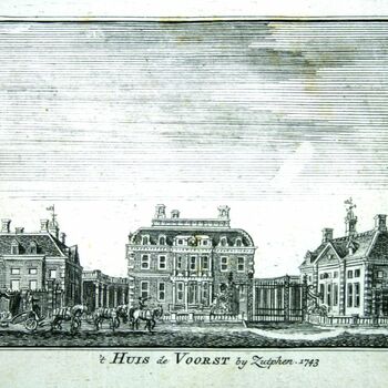 't Huis de Voorst by Zutphen. 1743