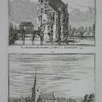 De Geldersche Tooren: of 't Huis te Spankeren 1743.
't Dorp Spankeren 1743