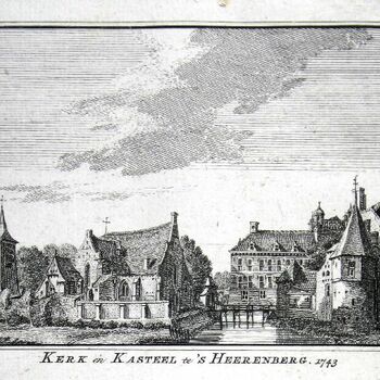Kerk en Kasteel te 's Heerenberg. 1743