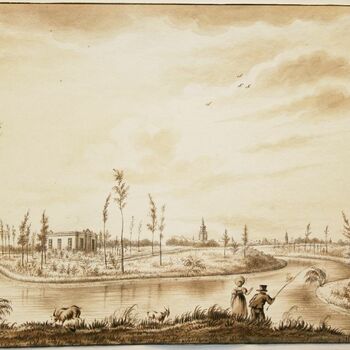 Nieuwe begraafplaats der stad Zutphen. 1830.