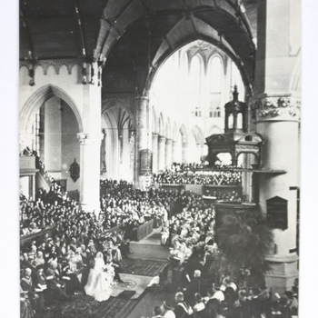 De inzegening van het Huwelijk van Prinses Juliana en Prins Bernhard (1937)