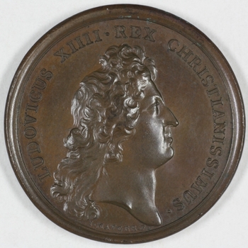 Penning Lodewijk XIV 1672, Frankrijk.