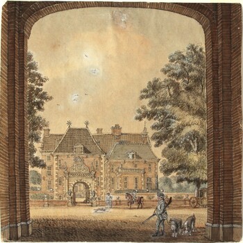 Het huis Dort, bij Zutphen. 3 August: 1744