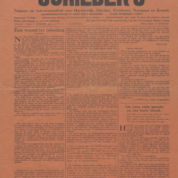 Schilder's Nieuws- en Advertentieblad van 18 mei 1945, oranje bevrijdingseditie