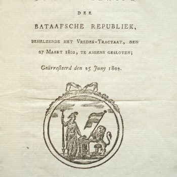 Publicatie van het Staats-bewind der Bataafsche Republiek