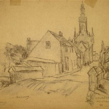 Potloodtekening Heusden 1941, Jan van Anrooy