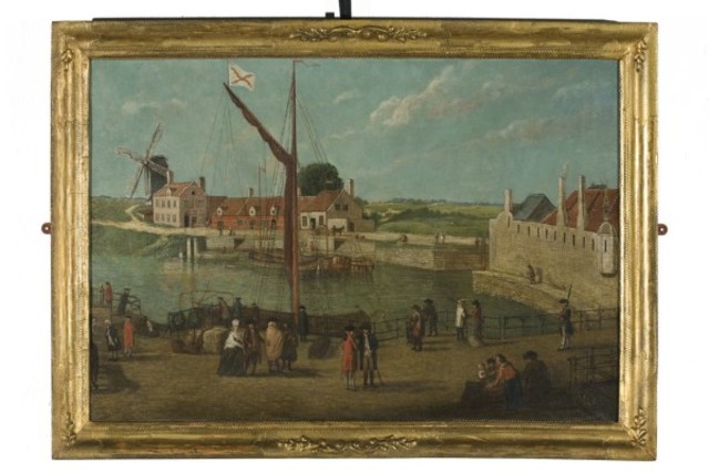 Begin van de Brugse Vaart te Gent voor 1751