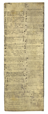 Insculpatieplaat met namen van de dekens en gezworene van het ambacht der edelsmeden in Gent