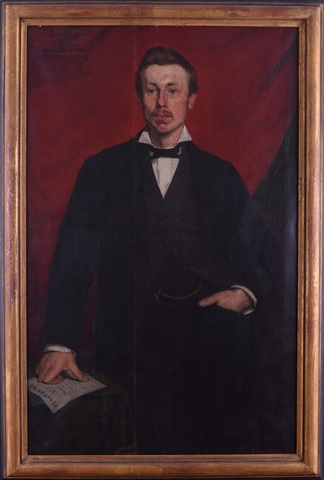 Schilderij met portret van Arthur de Hoon