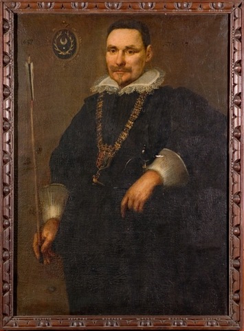 Portret van een koning van het Sint-Sebastiaansgilde te Gent