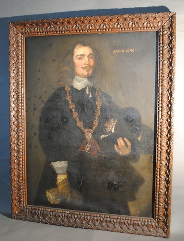 Portret van een koning van de Sint-Sebastiaansgilde te Gent