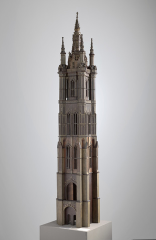 Maquette van de toren van de Gentse Sint-Baafskathedraal