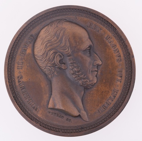 Gedenkpenning aan de troonsbestijging van Koning Willem II, 1840