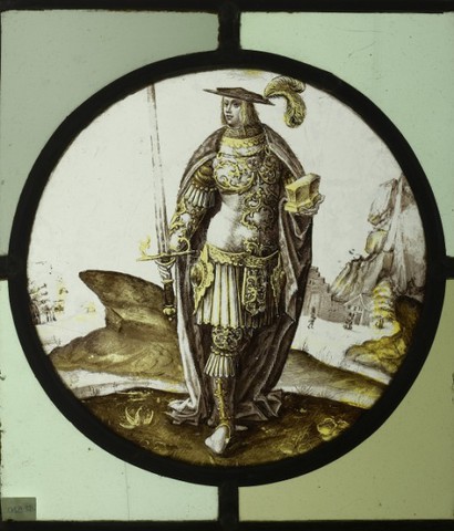 Heilige Adrianus met aambeeld en zwaard