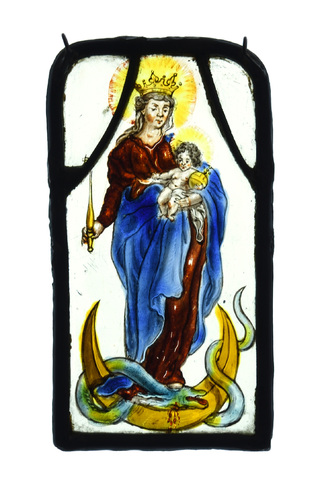O.-L.-Vrouw met kind Jezus op de maansikkel