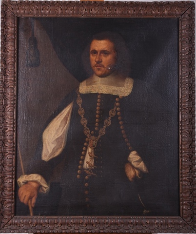 Portret van een koning van de Sint-Sebastiaansgilde Gent