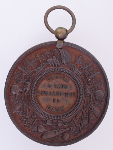 Gedenkpenning wedstrijd door de “Cercle et Club Gymnastique” uit Gent , 1877