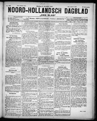 Noord-Hollandsch Dagblad : ons blad 1927-12-27