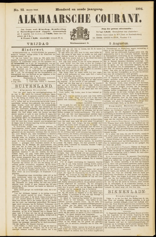 Alkmaarsche Courant 1904-08-05