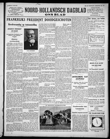 Noord-Hollandsch Dagblad : ons blad 1932-05-07