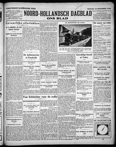 Noord-Hollandsch Dagblad : ons blad 1932-12-16