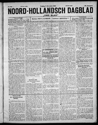 Noord-Hollandsch Dagblad : ons blad 1925-11-06