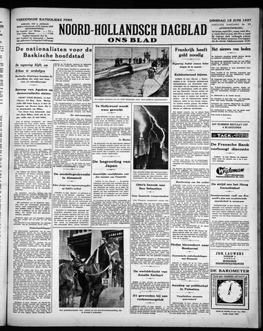 Noord-Hollandsch Dagblad : ons blad 1937-06-15