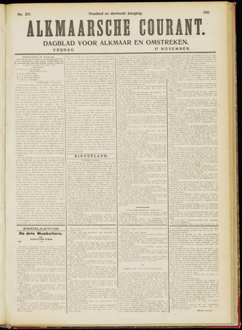Alkmaarsche Courant 1911-11-17