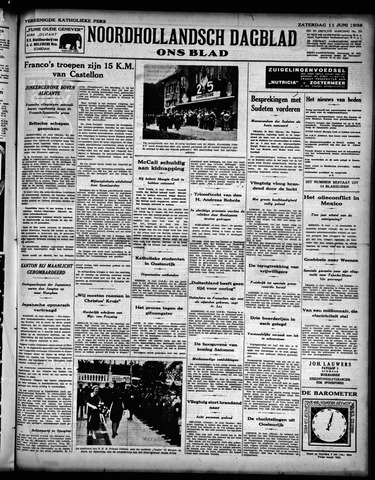 Noord-Hollandsch Dagblad : ons blad 1938-06-11